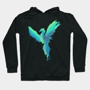 Dry brush Phoenix blue Hoodie